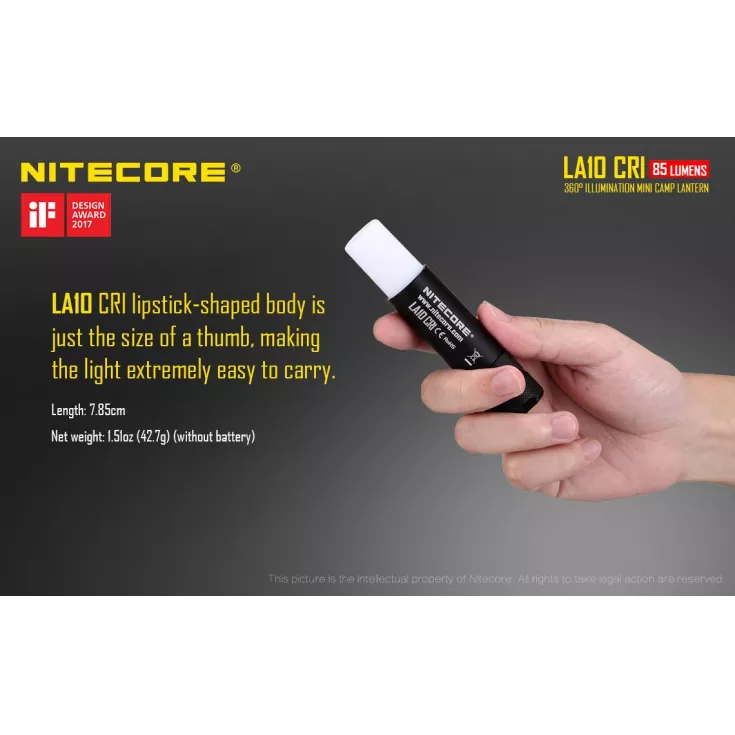 Nitecore LA10 CRI Mini Camping Lantern 6 Nitecore LA10 CRI Mini Camping Lantern - Image 4