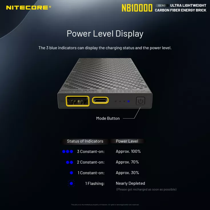 Nitecore NB10000 GEN 2 Power Bank 9 Nitecore NB10000 GEN 2 Power Bank - Image 8