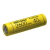 Nitecore Flat Top IMR 18650 Li-Mn Battery 2600mAh -Outdoor Equipment NC IMR18650 2600 40A