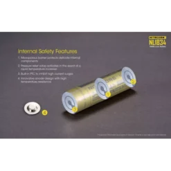 Nitecore 18650 Li-ion Battery (3400mAh) NL1834 -Outdoor Equipment NL1834 2