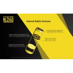 Nitecore 21700 NL2140 Li-ion Battery (4000mAh) -Outdoor Equipment NL2140 3