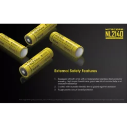 Nitecore 21700 NL2140 Li-ion Battery (4000mAh) -Outdoor Equipment NL2140 5