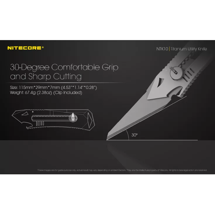 Nitecore NTK10 Titanium Knife 8 Nitecore NTK10 Titanium Knife - Image 6