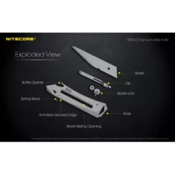 Nitecore NTK10 Titanium Knife 23 Nitecore NTK10 Titanium Knife -Outdoor Equipment NTK10 9