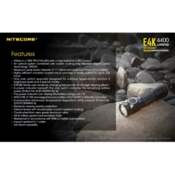 Nitecore E4K 25 Nitecore E4K -Outdoor Equipment Nitecore E4K 11