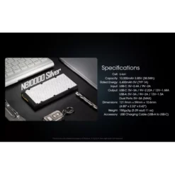 Nitecore NB10000 Silver Power Bank 15 Nitecore NB10000 Silver Power Bank -Outdoor Equipment Nitecore NB10000 Silver 3