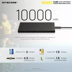 Nitecore NB10000 Silver Power Bank 18 Nitecore NB10000 Silver Power Bank -Outdoor Equipment Nitecore NB10000 Silver 6