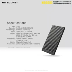 Nitecore NB10000 Silver Power Bank 21 Nitecore NB10000 Silver Power Bank -Outdoor Equipment Nitecore NB10000 Silver 9