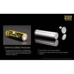 Nitecore 18650 Li-ion Battery (3200mAh) NL1832 -Outdoor Equipment Nitecore NL1832 3