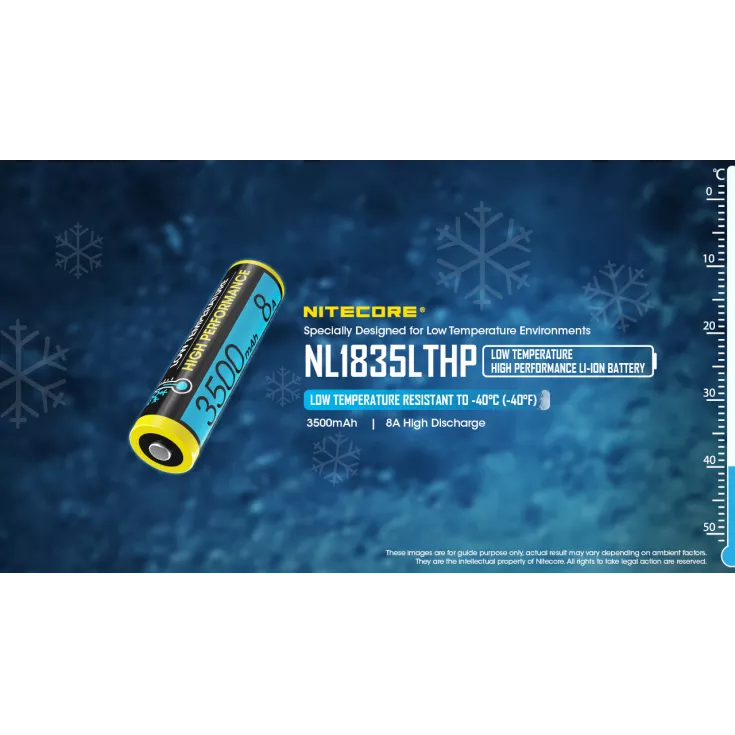 Nitecore NL1835LTHP Low Temperature 18650 3500mAh Li-ion Battery 4 Nitecore NL1835LTHP Low Temperature 18650 3500mAh Li-ion Battery - Image 2