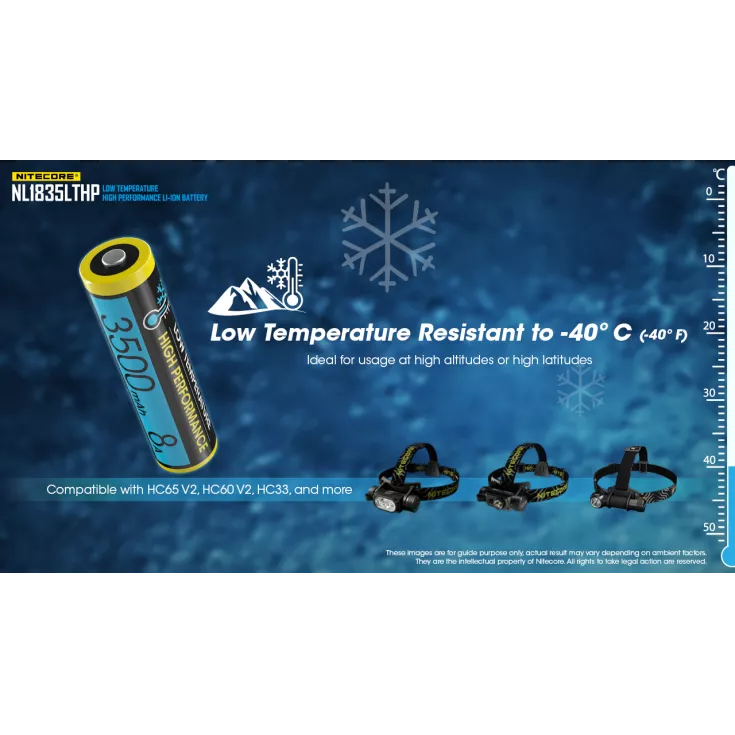 Nitecore NL1835LTHP Low Temperature 18650 3500mAh Li-ion Battery 5 Nitecore NL1835LTHP Low Temperature 18650 3500mAh Li-ion Battery - Image 3