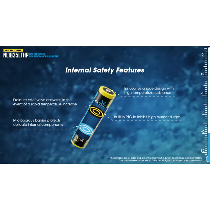 Nitecore NL1835LTHP Low Temperature 18650 3500mAh Li-ion Battery 7 Nitecore NL1835LTHP Low Temperature 18650 3500mAh Li-ion Battery - Image 5