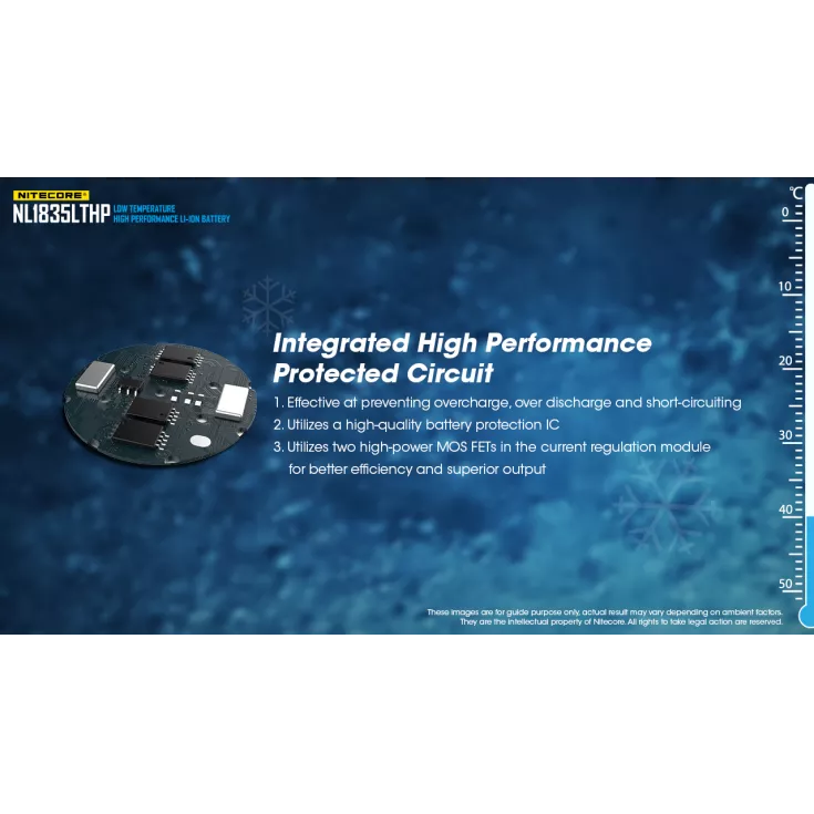 Nitecore NL1835LTHP Low Temperature 18650 3500mAh Li-ion Battery 8 Nitecore NL1835LTHP Low Temperature 18650 3500mAh Li-ion Battery - Image 6