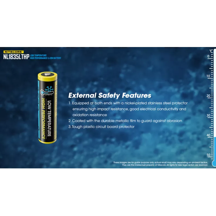 Nitecore NL1835LTHP Low Temperature 18650 3500mAh Li-ion Battery 9 Nitecore NL1835LTHP Low Temperature 18650 3500mAh Li-ion Battery - Image 7