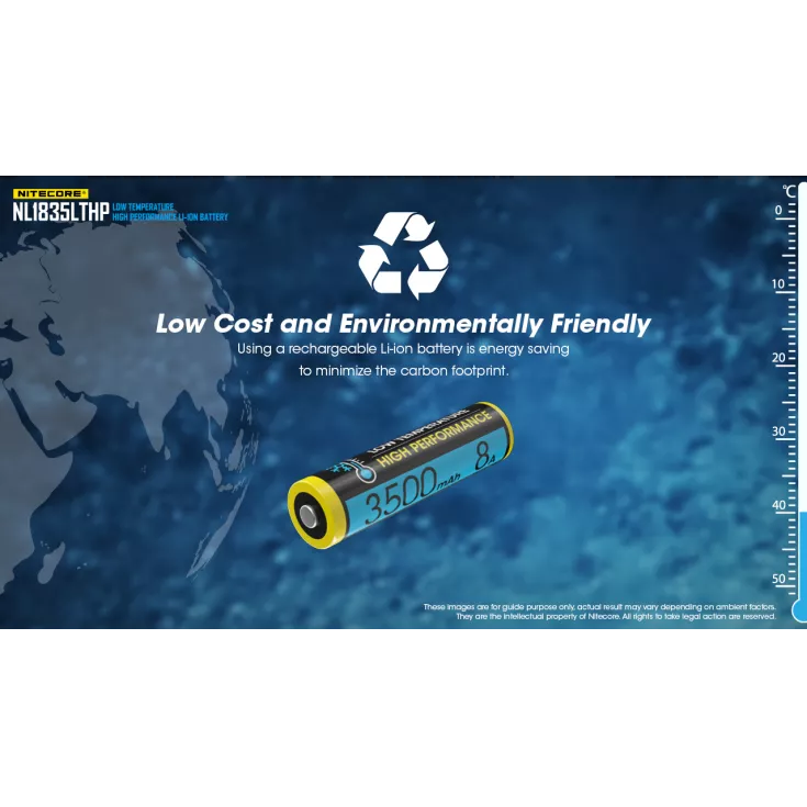 Nitecore NL1835LTHP Low Temperature 18650 3500mAh Li-ion Battery 10 Nitecore NL1835LTHP Low Temperature 18650 3500mAh Li-ion Battery - Image 8