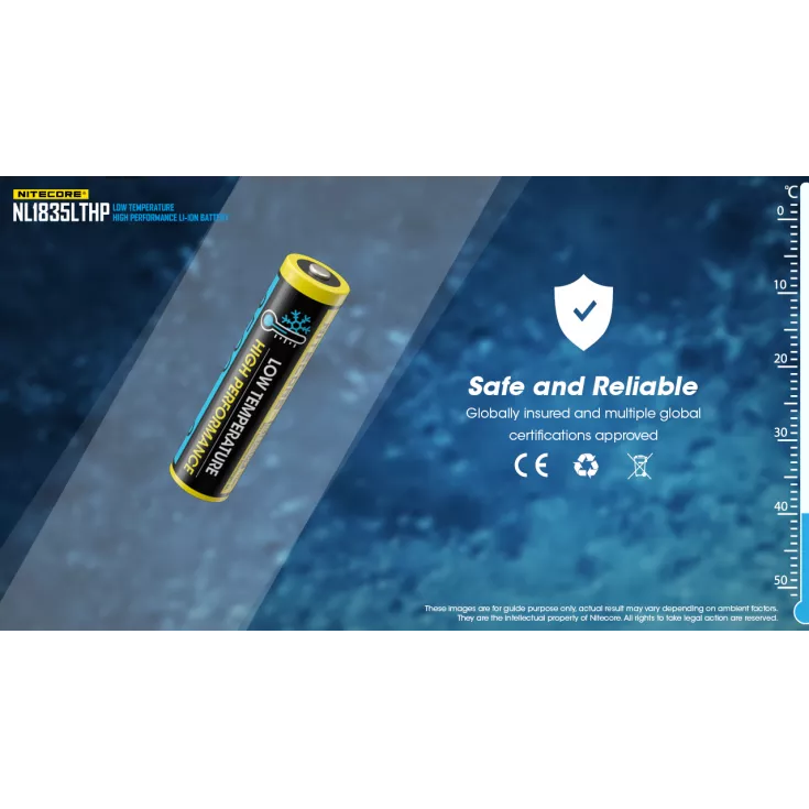 Nitecore NL1835LTHP Low Temperature 18650 3500mAh Li-ion Battery 12 Nitecore NL1835LTHP Low Temperature 18650 3500mAh Li-ion Battery - Image 10