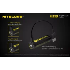 Nitecore NL1835R Micro-USB 18650 3500mAh Li-ion Battery -Outdoor Equipment Nitecore NL1835R 2