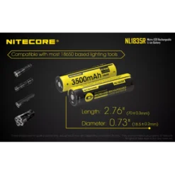 Nitecore NL1835R Micro-USB 18650 3500mAh Li-ion Battery -Outdoor Equipment Nitecore NL1835R 7
