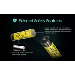 Nitecore 18650 Li-ion Battery (3600mAh) NL1836HP -Outdoor Equipment Nitecore NL1836HP 6