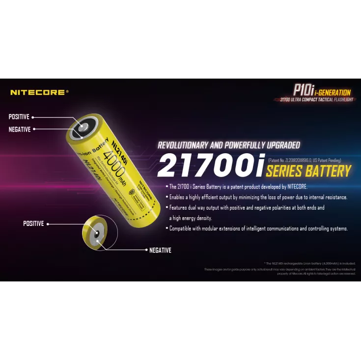 Nitecore 21700 NL2140i Li-ion Battery (4000mAh) 4 Nitecore 21700 NL2140i Li-ion Battery (4000mAh) - Image 2