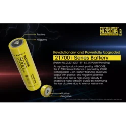 Nitecore 21700 NL2150HPi Li-ion 15A Battery (5000mAH) -Outdoor Equipment Nitecore NL2150HPi 1
