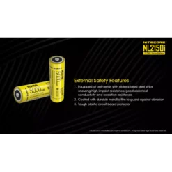 Nitecore 21700 NL2150i Li-ion Battery (5000mAh) -Outdoor Equipment Nitecore NL2150i 5