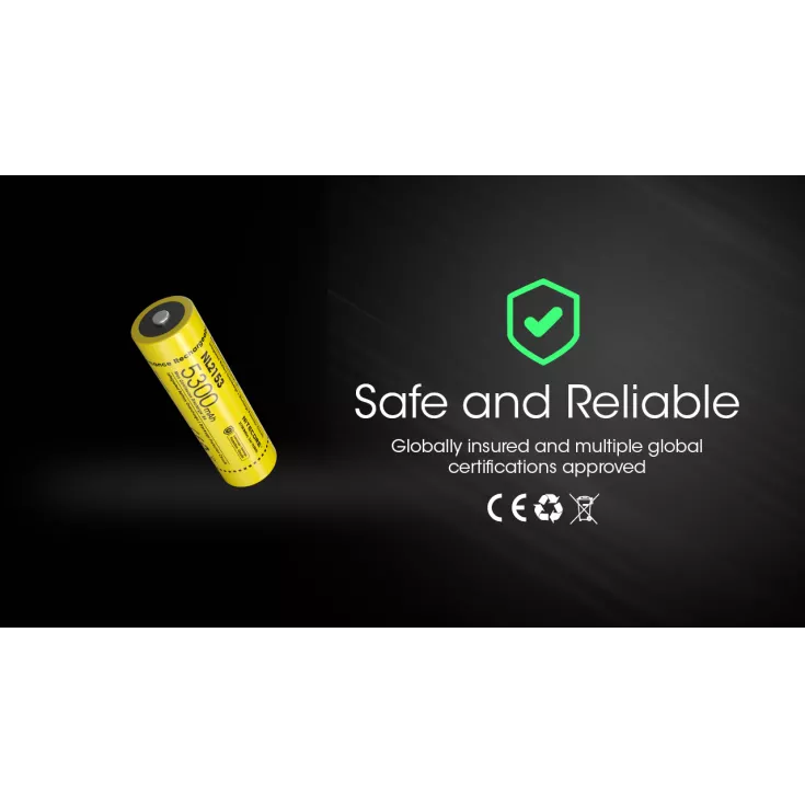 Nitecore 21700 NL2153 Li-ion Battery (5300mAh) 11 Nitecore 21700 NL2153 Li-ion Battery (5300mAh) - Image 9