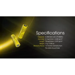 Nitecore 21700 NL2153 Li-ion Battery (5300mAh) 22 Nitecore 21700 NL2153 Li-ion Battery (5300mAh) -Outdoor Equipment Nitecore NL2153 9