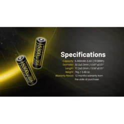 Nitecore 21700 NL2153HPi Li-ion 20A Battery (5300mAh) -Outdoor Equipment Nitecore NL2153HPi 10