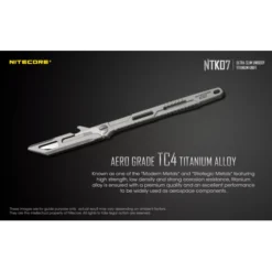 Nitecore NTK07 Slim Titanium Knife 16 Nitecore NTK07 Slim Titanium Knife -Outdoor Equipment Nitecore NTK07 1