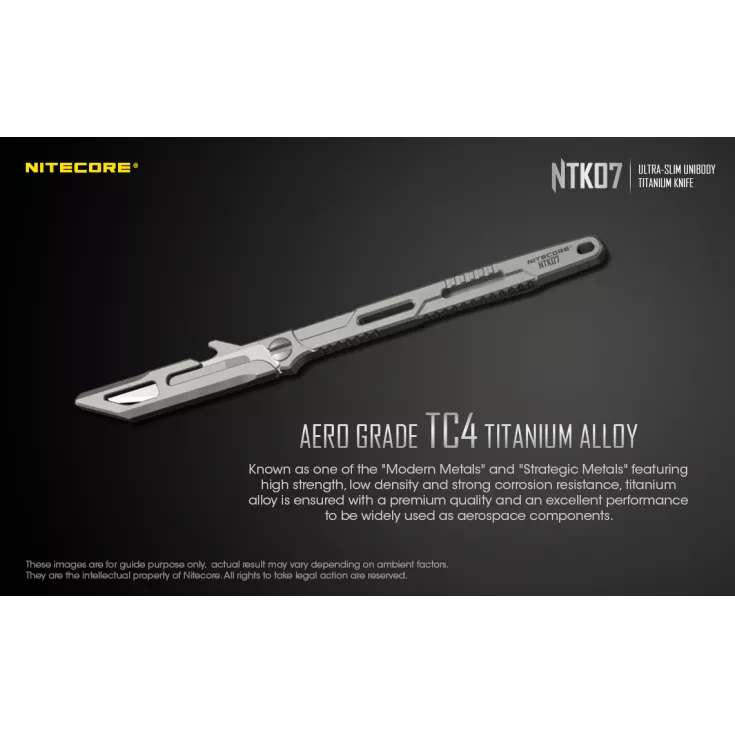 Nitecore NTK07 Slim Titanium Knife 5 Nitecore NTK07 Slim Titanium Knife - Image 3