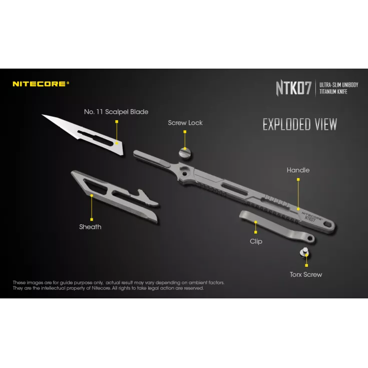 Nitecore NTK07 Slim Titanium Knife 14 Nitecore NTK07 Slim Titanium Knife - Image 12