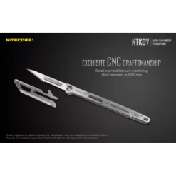 Nitecore NTK07 Slim Titanium Knife 17 Nitecore NTK07 Slim Titanium Knife -Outdoor Equipment Nitecore NTK07 2