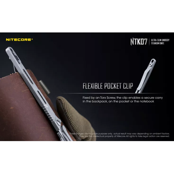 Nitecore NTK07 Slim Titanium Knife 7 Nitecore NTK07 Slim Titanium Knife - Image 5