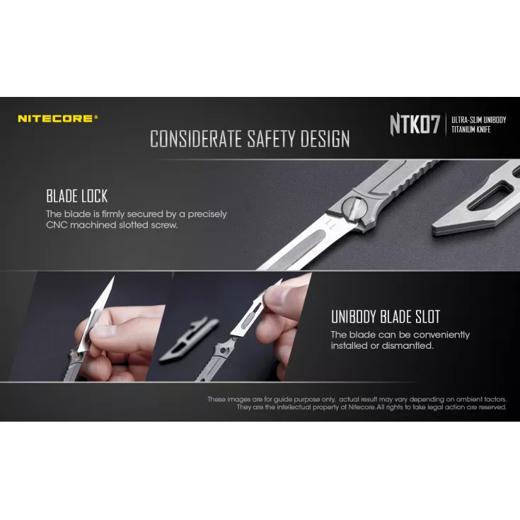 Nitecore NTK07 Slim Titanium Knife 10 Nitecore NTK07 Slim Titanium Knife - Image 8