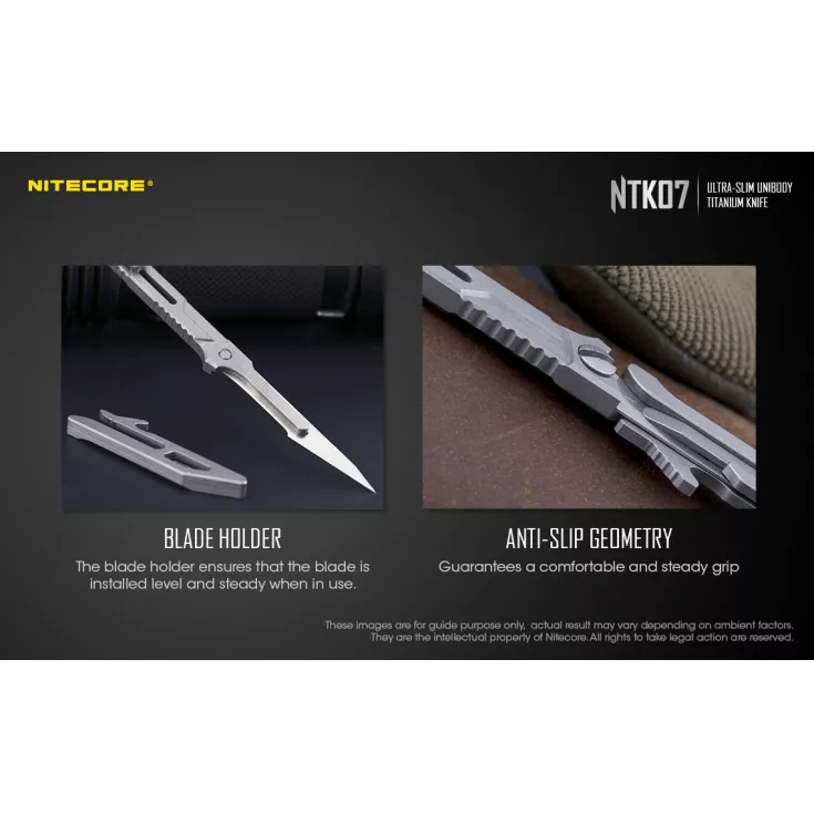 Nitecore NTK07 Slim Titanium Knife 11 Nitecore NTK07 Slim Titanium Knife - Image 9