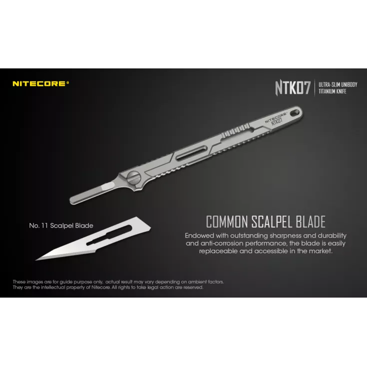 Nitecore NTK07 Slim Titanium Knife 12 Nitecore NTK07 Slim Titanium Knife - Image 10
