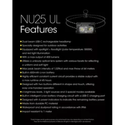 Nitecore NU25 UL -Outdoor Equipment Nitecore NU25 UL 10