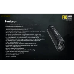 Nitecore P18 -Outdoor Equipment Nitecore P18 11