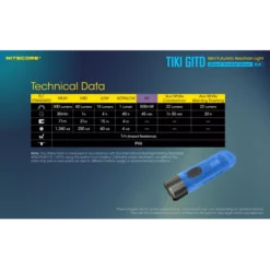 Nitecore TIKI GITD - Blue -Outdoor Equipment Nitecore TIKI GITD Blue 9