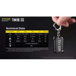 Nitecore TINI 2 SS -Outdoor Equipment Nitecore TINI 2 SS 9