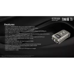 Nitecore TINI 2 Ti 24 Nitecore TINI 2 Ti -Outdoor Equipment Nitecore TINI 2 Ti 10