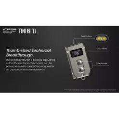 Nitecore TINI 2 Ti 17 Nitecore TINI 2 Ti -Outdoor Equipment Nitecore TINI 2 Ti 3