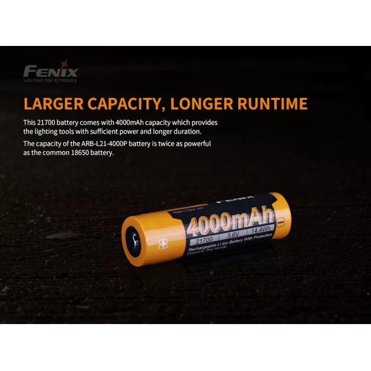 Fenix ARB-L21-4000P Battery For LR35R Torch 4 Fenix ARB-L21-4000P Battery For LR35R Torch - Image 2