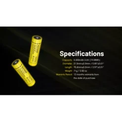 Nitecore 21700 NL2153HP Li-ion High Performance (5300mAh) Battery -Outdoor Equipment nitecore nl2153hp 8