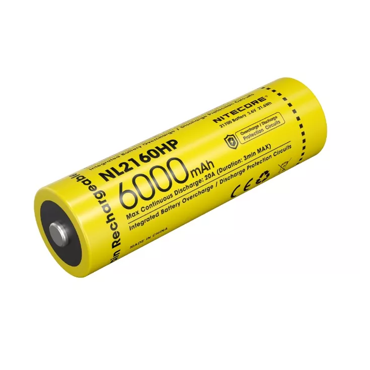 Nitecore 21700 NL2160HP Li-ion High Performance (6000mAh) Battery 3 Nitecore 21700 NL2160HP Li-ion High Performance (6000mAh) Battery