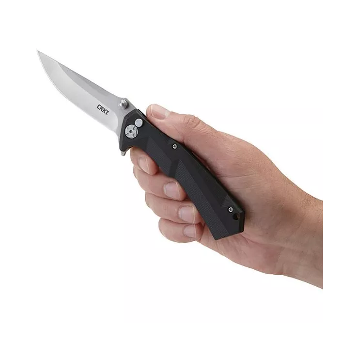 CRKT Tighe Tac Two - GRN Handle & Plain Satin Blade 4 CRKT Tighe Tac Two - GRN Handle & Plain Satin Blade - Image 2