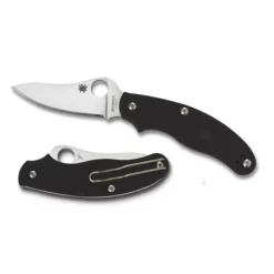 Spyderco UK Penknife - Black FRN Handle, Satin Drop Point Plain Edge